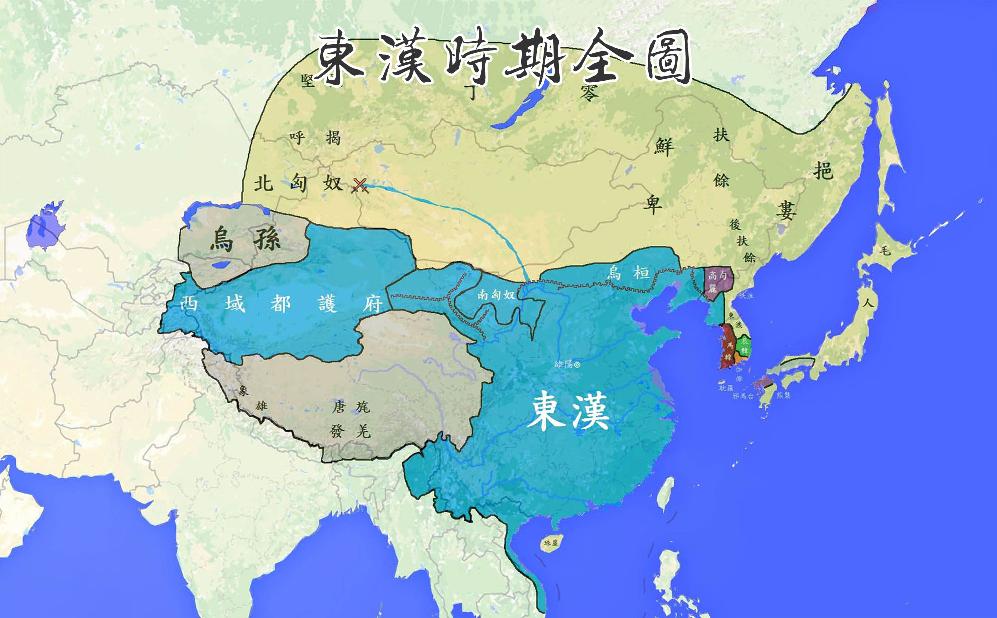 东汉地图